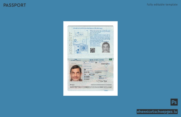 Estland Reisepass 2022-heute – Beispielvorschau